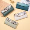New Snake Pattern Clutch Bag Women's Simple Long Three-fold Wallet Wallet Large-capacity Mobile Phone Bag