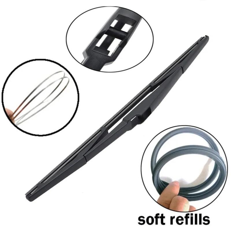 24"+20"+11" Front & Rear Frameless Wiper Blades for Kia Soul MK2 2014-2019, Kia Rio 4, Kia Stonic, Hyundai i20 Mk3, Hyundai Accent Sedan