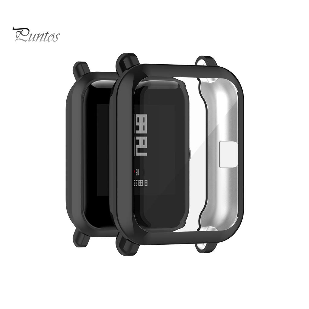 Защитный чехол для смарт-часов Puntos с защитой от царапин из ТПУ для Amazfit Bip 1S/