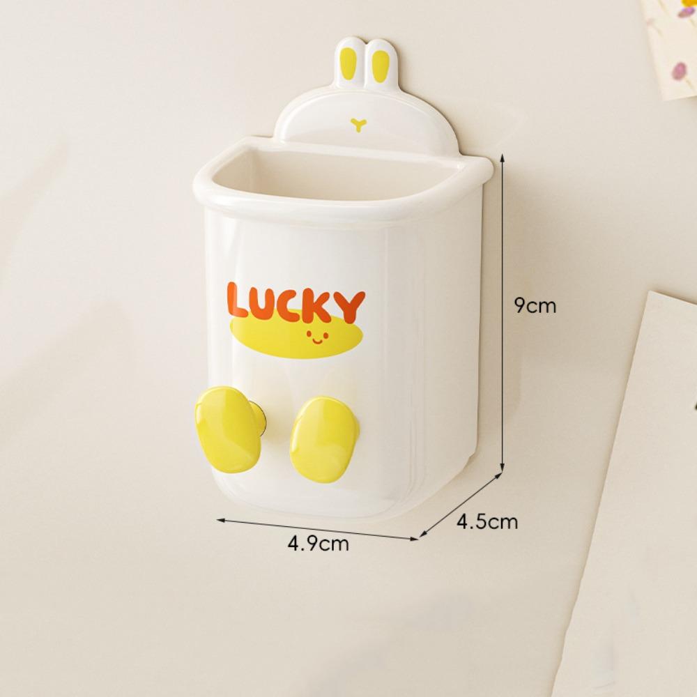 Настенная полка для хранения зубной пасты, мультяшная подставка для электрических зубных щеток, органайзер для ванной комнаты