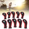 Golf Club Pole Cloth Headcover Protective Cover Heads Protector with Zipper