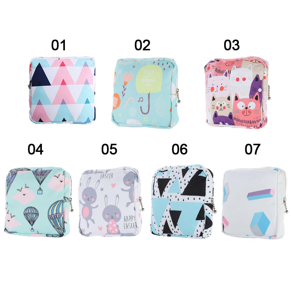Towel Credit Card Holder Sanitary Pad Bags Coin Purse Storage Pouch Sanitary Napkin Storage Bag