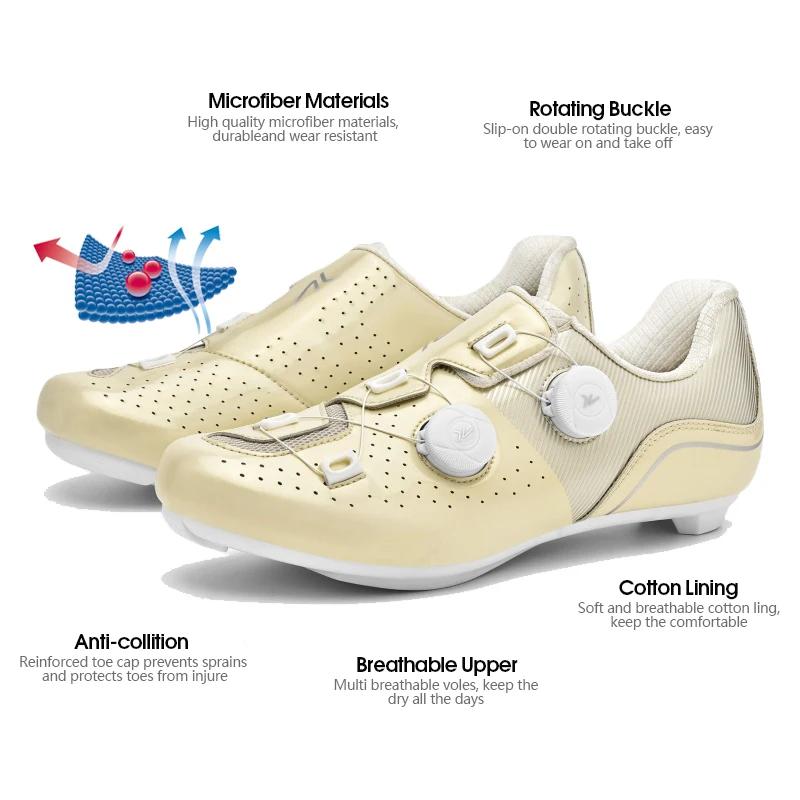 Professional Mtb Cycling Shoes Big Size 48 Spd Men Self-Locking Bicycle Road Bike Shoes Women Flat Cleats Mtb Biking Sneakers