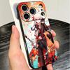 Genshin Impact Каэха Мягкий чехол для телефона для iPhone 16 16E 17 Air 15 Pro Max 14 Plus 13 Mini 11 12 7 Черный чехол Задняя панель