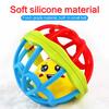 Baby Hand Grip Rattle Fitness Puzzle Soft Rubber Ball Bell Bite Toy