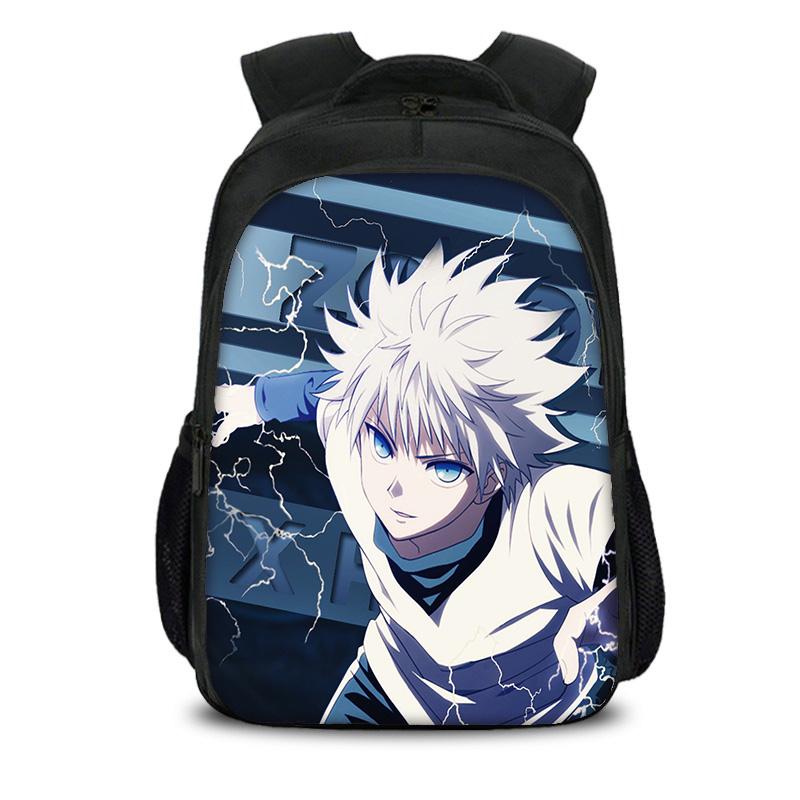 HUNTER × HUNTER Двухслойный рюкзак с принтом из аниме Легкий Детский сад Начальная школа Мальчики и Девочки Лучший подарок на день рождения