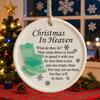 Christmas In Heaven Ornament Empty Chair Christmas Tree Ornament Memorial Gifts for Grieving The Loss of Loved Ones