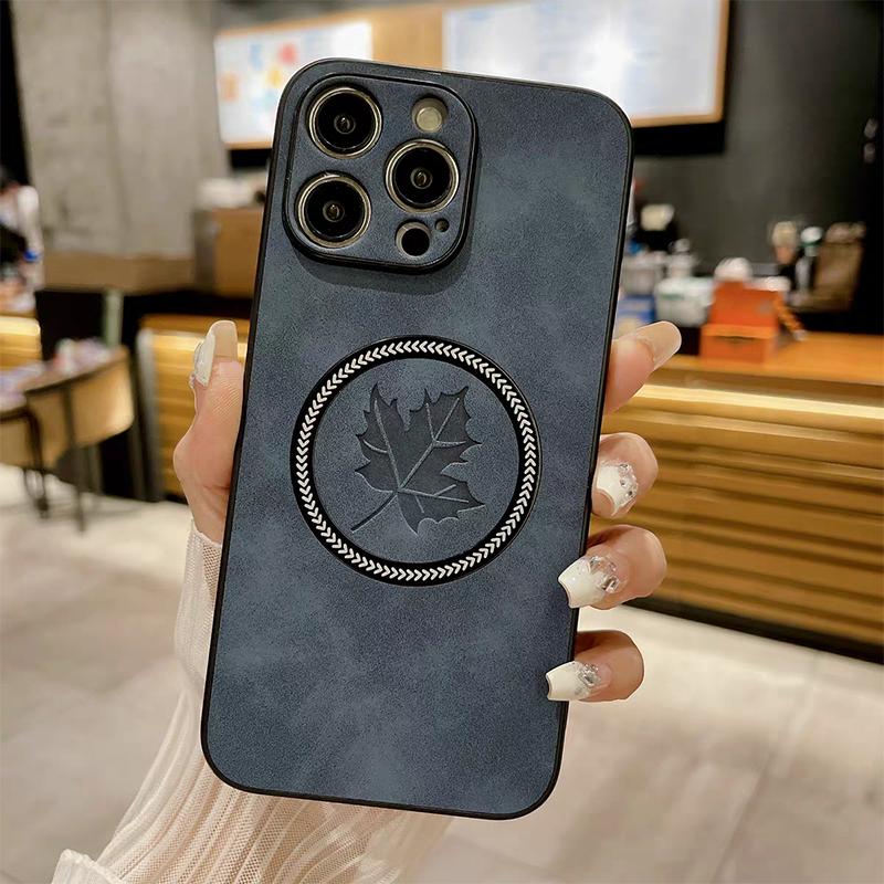Чехол из искусственной кожи с рисунком для iPhone 16 15 14 13 12 11 16 Pro Max X XR Xs Max 15 Pro для беспроводной зарядки MagSafe, чехол для телефона