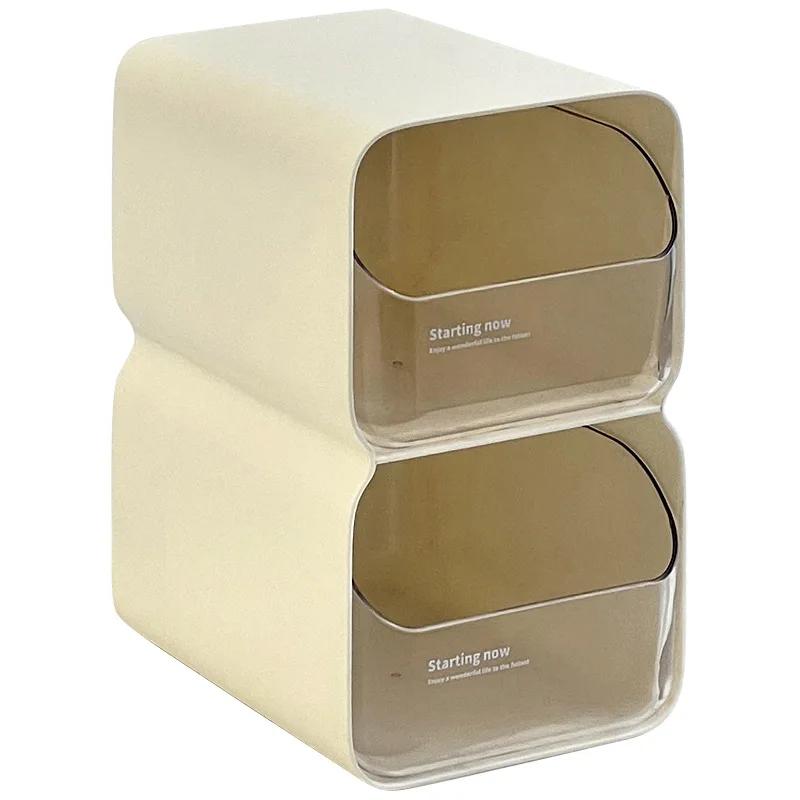 Креативный минималистский стиль ящик для хранения с ящиками настольная помада разные предметы сортировочная коробка косметика коробка для хранения подарок