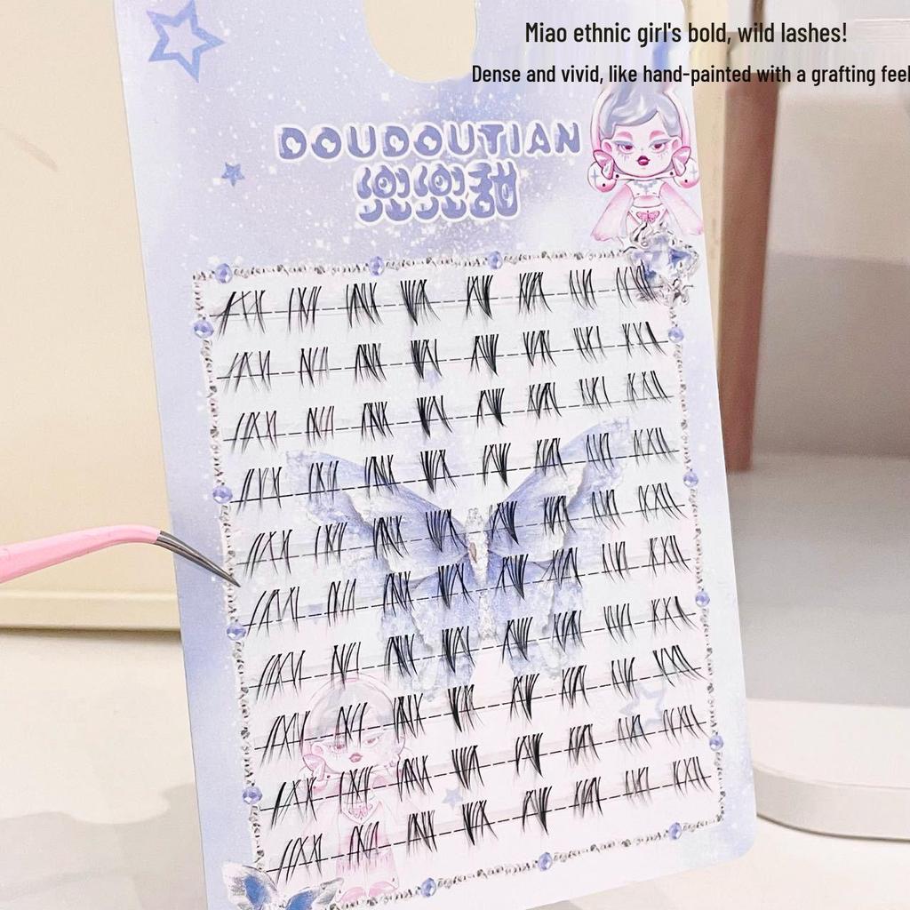 Dou Dou Сладкая Девушка Мяо Натуральные Густые Нижние Ресницы - Фотогеничные, Имитирующие, Богатый и Дикий Эффекты