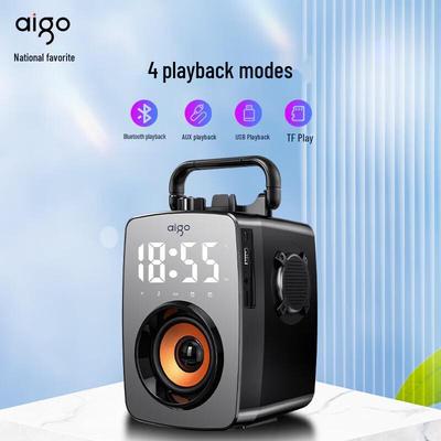 Портативная Bluetooth KTV колонка Aigo T115, штекер CN (адаптер в комплекте)