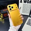Роскошный глянцевый чехол золотого цвета для iPhone Air 16 15 14 13 Pro Мгновенная трансформация 17 Pro Max Окно для большой камеры Ударопрочный чехол