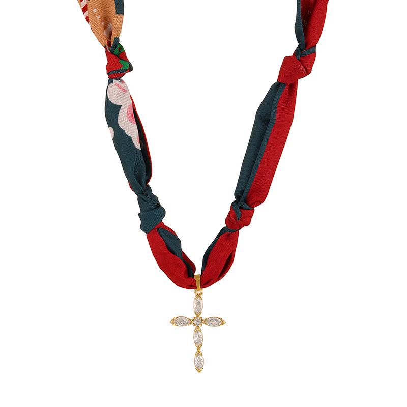 Cross-Border Love Heart Copper Beaded Necklace for Girls & Women - Christmas Collection