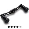 HEIGHTEN 92mm Reel Handle with 19mm Knob for General Purpose Bait Reel Wing Pillar Series SHIMANO, DAIWA, Abu, (Black) (923)