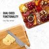 Деревянная разделочная доска, доска для сыра, поднос с прозрачной крышкой, портативные многофункциональные аксессуары для приготовления пищи для мяса, овощей, салата