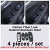Car Window Lift Button / Head Light Lamp / Adjust Switch / Air Conditioner Accessories Cover Trim For Haval F7 F7X 2018 -