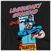 Marvel Comics Mens Legendary Grandad Captain America Corner Box T-Shirt