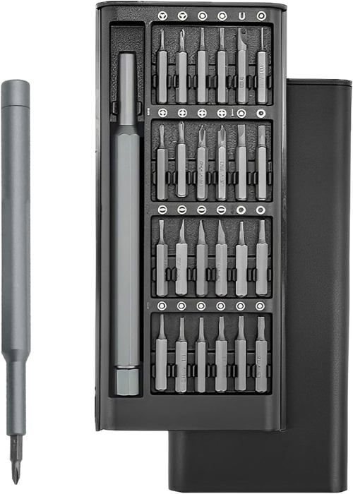 Прецизионная отвертка - Не указано - 25 в 1 - Углеродистая сталь - Кейс для хранения - Нескользящая