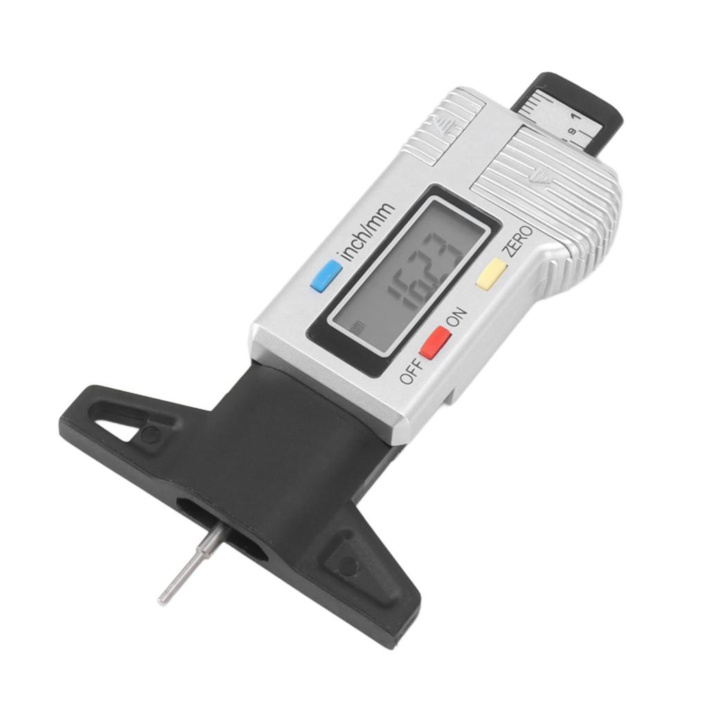 Цифровой измеритель глубины протектора шин Инструмент для измерения глубины протектора шин Диапазон 0-25,4 мм Точное считывание