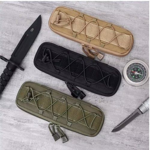 Azarxis Military Molle Knife Case, Knife Cover, Holder, Storage Pouch, Knife Sheath, EDC Pouch, Utility Pouch for Airsoft, Tactical, and Outdoor Use (