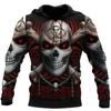 Spring Autumn Skull Graphics Men's Hoodie Tops 3D Print Fashion Unisex Sweatshirt Hip Hop Oversized Casual Clothing