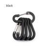 5pcs Multi-Use Outdoor Backpack Carabiner Keychain Snap Clip Lock Buckle Fishing Hook