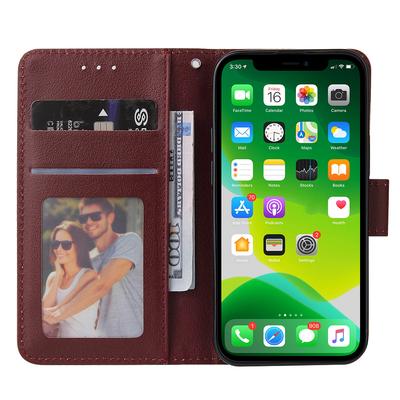 Для iPhone 13 mini Чехол из ПУ кожи Чехол для телефона со слотами для карт Кошелек