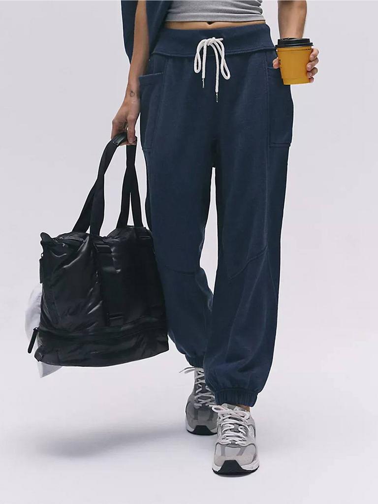 2025 New Stitched Casual Women's Sports Pants Elastic Waist Sweatpants Women