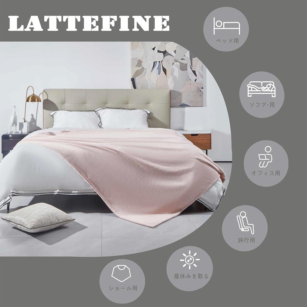 Плед из микрофибры Lattefine с двойной стиркой, подходящий для всех фланелевых одеял, большой, теплый, легкий, одеяло, антистатический, сезоны, кемпинг, (Розовый,