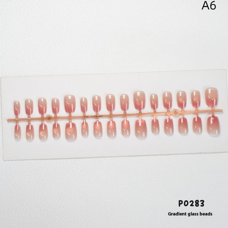 Носимый маникюр DIY шарм для ногтей нейл-арт маникюрная декорация 30 шт. однотонные градиентные накладные ногти ношение брони