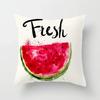 Luxury Home Decor Office Seat Cushion Cover Creative Cartoon Watermelon Banana Print Fashion Pillow Cover