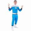 Human Torch The Fantsatic 4 Marvel Superhero Fancy Dress Up Adult Mens Costume