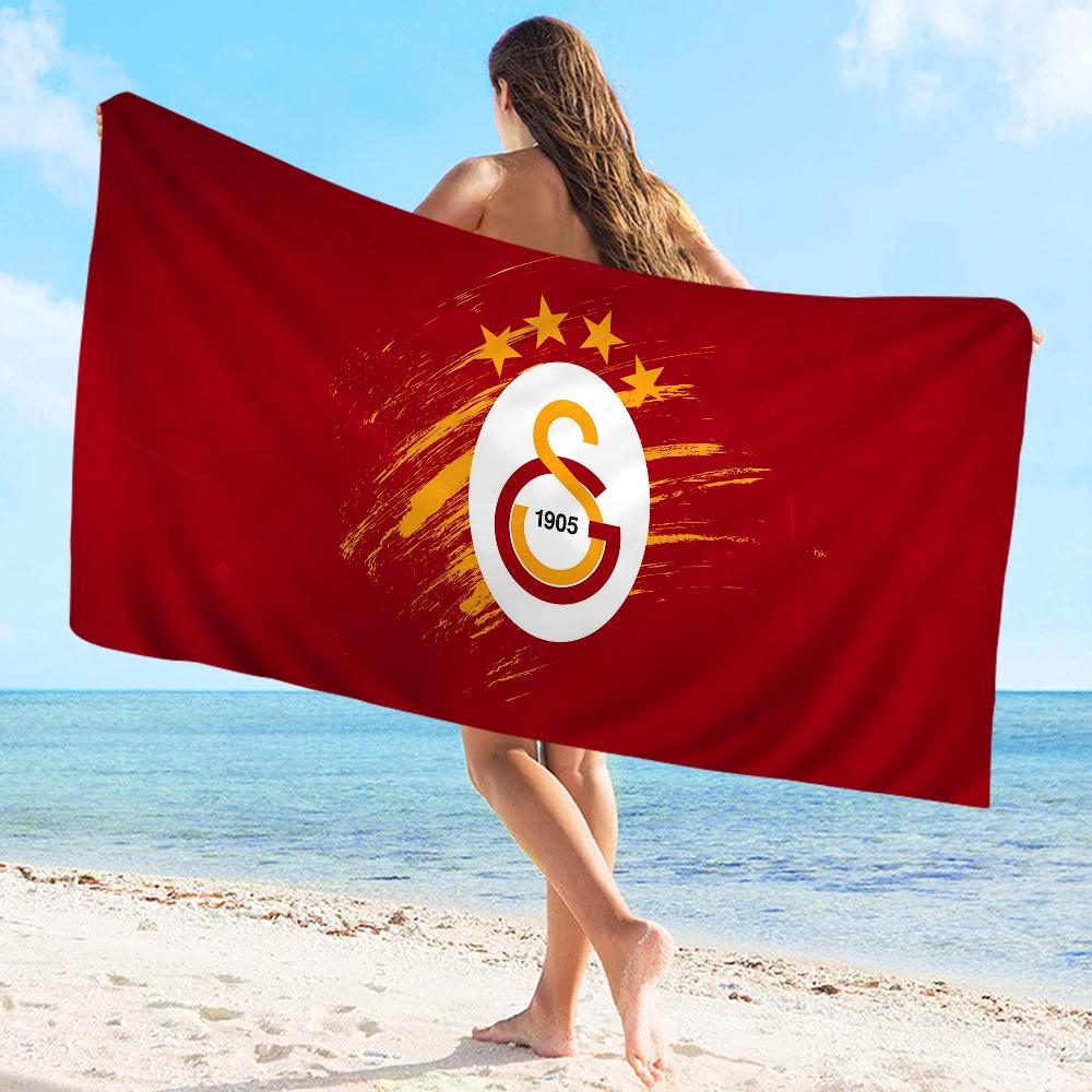 1905-G-Логотип Galatasaray Полотенце Микрофибра Пляжное полотенце Впитывающее Быстросохнущее Мягкое Полотенце для йоги, плавания, курорта, альпинизма