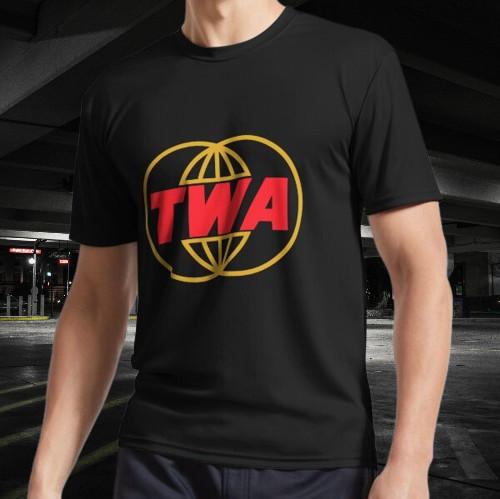 TWA Airlines Logo Active T-Shirt Funny Logo American T-shirt S to 5XL