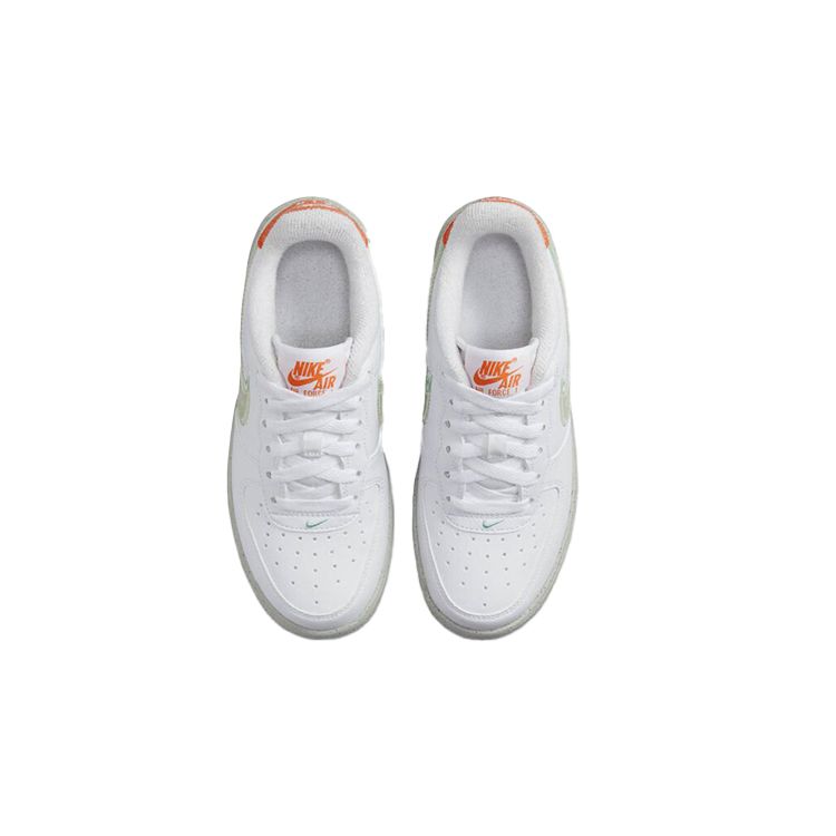 Nike Детские кроссовки Air Force 1 Crater GS Brushstroke White Orange-Trance Sail DX3067-100
