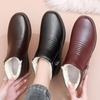 Winter Mom Shoes Elderly Cotton Shoes Soft Bottom Middle-aged Boots Women Padded Warm Boots Flat Bottom Middle-aged Cotton Shoes