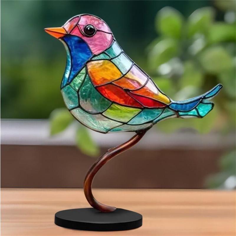 Акриловые птицы, декоративные украшения на ветках, украшения для групп птиц или украшения для домашнего офиса, 5 стилей