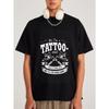 Tattoo Artist T Shirt White Tattoo Machine and Text Design for Tattoo Studio and Art Enthusiasts