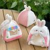 Fluffy Texture Rabbit Plush Toy Soft Plush Dollhouse Tent Desktop Decor Toy  Micro Scene Layout