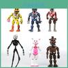 Изысканные 19см Фигурки Fnaf Five Nights At Freddy's 6шт Для Преданных Фанатов