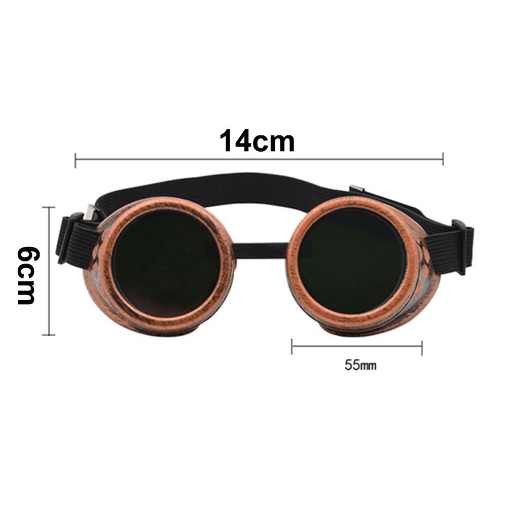 Vintage Steampunk Goggles Glasses Victorian Motorcycle Goggles New Cyber Goggles  for Men Women