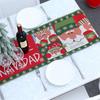Creative Christmas Home Decor Knitted Fabric Table Flag Hotel Table Decoration Home Holiday Party Dress Up