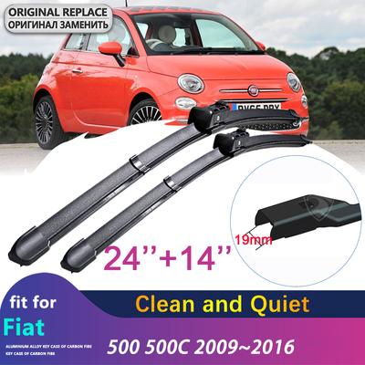 Дворники для FIAT 500 500C 2009~2016 Переднее стекло Автоаксессуары 2010 2011 2012 2013 2014