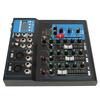 Sound Mixer Metal LCD Display 4 Channel Real Time Monitor Sound Mixing Console for DJ Studio Recording US Plug 110V