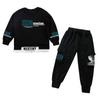 Комплекты одежды для мальчиков весна-осень, детская уличная мода, спортивные штаны с рисунком, костюм из двух предметов