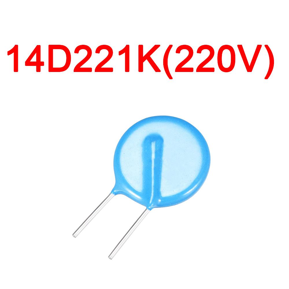 10 шт. 14D металлооксидный варистор MOV, значения диапазона от 151K до 821K 14K 14D 270/470/151/201/221/471/561/621/681/821 МЕТАЛЛООКСИДНЫЙ варистор ZOV