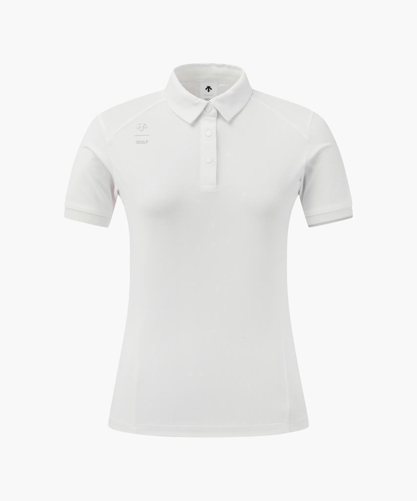 DESCENTE GOLF Women'S Air Mesh Collared T-Shirt Dr22Wfts47