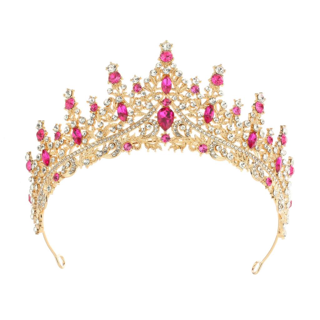 Crown Headdress Birthday Headband Queen Bride Alloy Hair Accessories Party Crown Rhinestone