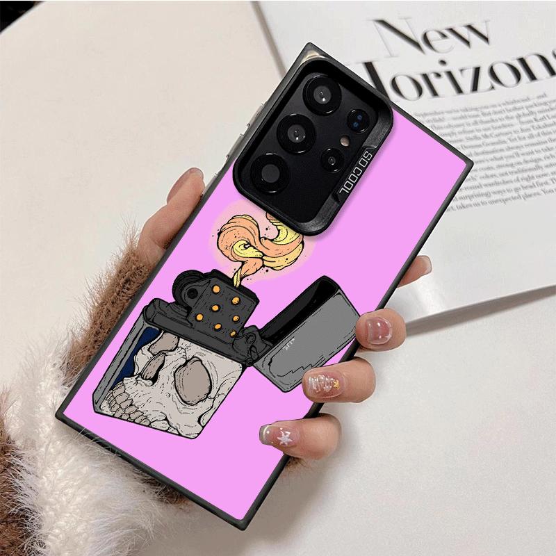 Lighter Cool Pattern Shockproof Phone Case for Samsung Galaxy S26 Edge S25 Ultra S24 FE S23 Plus S21 Cover Anti Fall Fundas