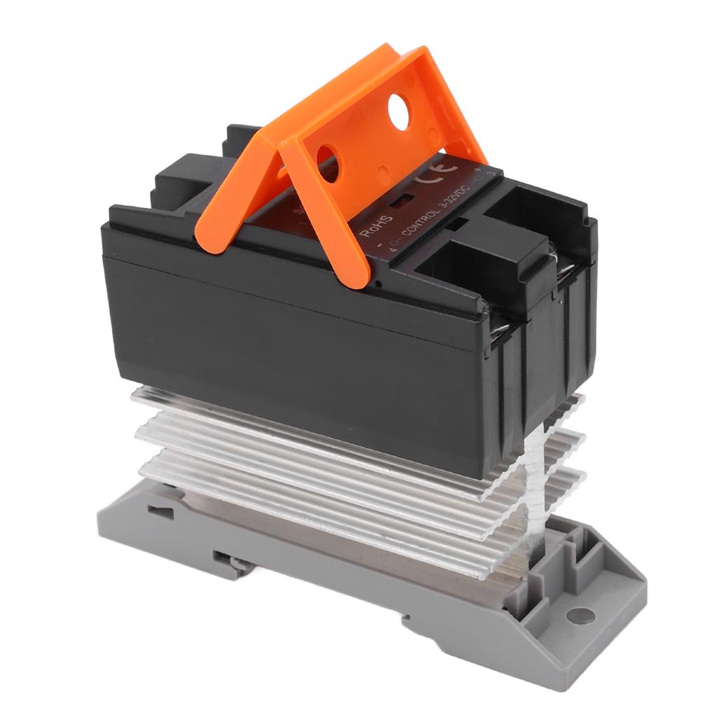 Твердотельное реле SSR Вход DC 3?32 В на Выход Переменного тока 24?480 В с радиатором для дома